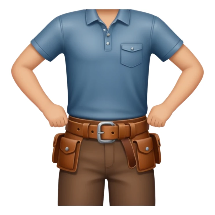 Belt in a boy hand sticker