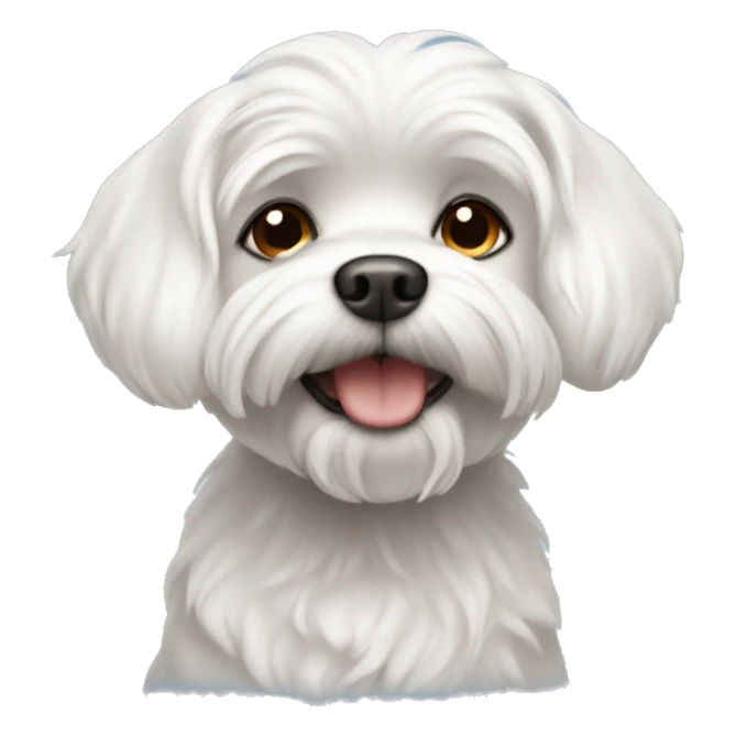 Maltese boy dog sticker