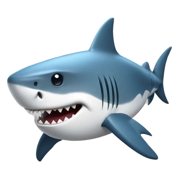 Shark with cap sticker