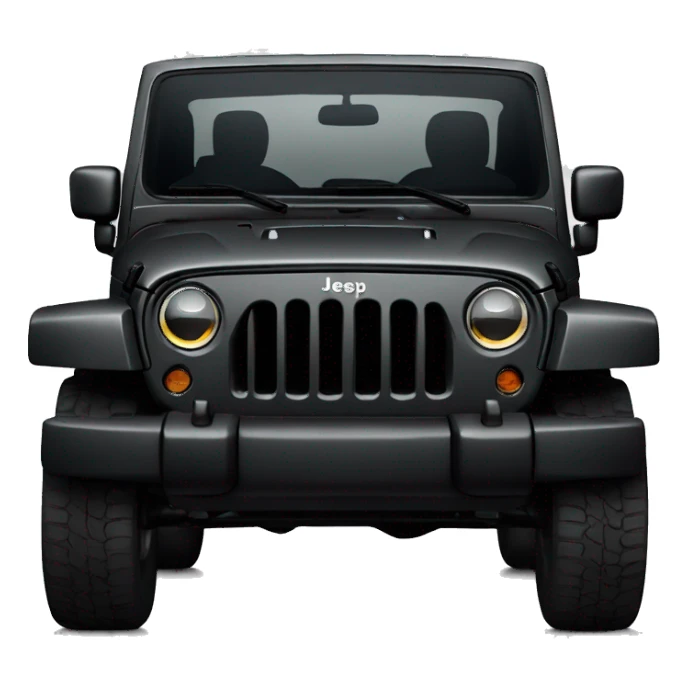 Black Jeep Wrangler sticker