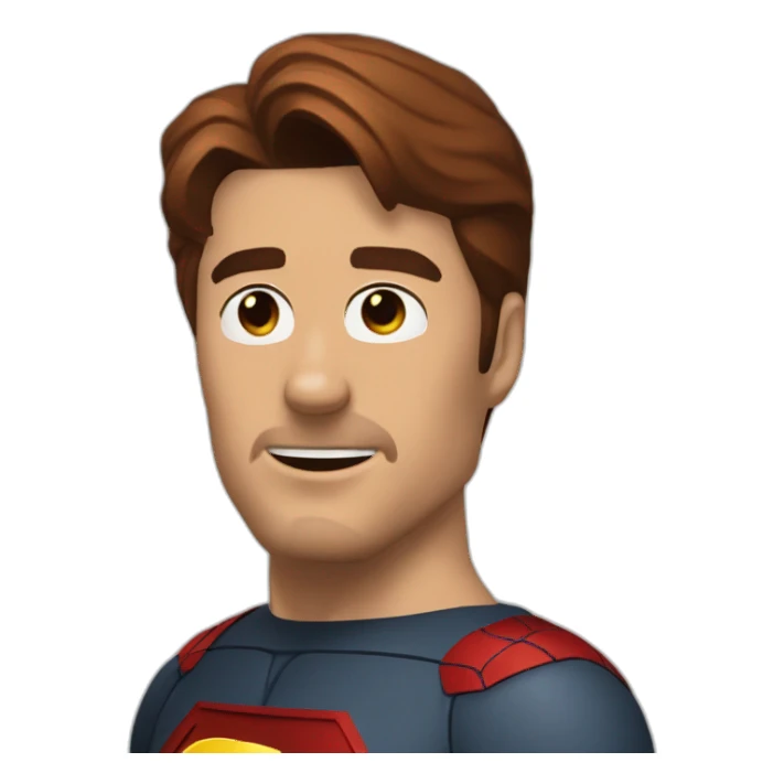 bat man super man spider man stupid man iron man sticker