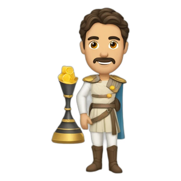 rey de copas baraja española sticker