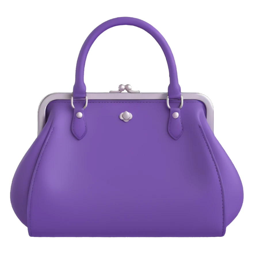 Purple goth purse sticker