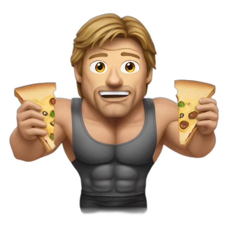 Bodybuilding Sean Bean eating a sandwhich sticker