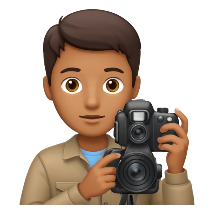 Create a photographer in a photography lesson sticker