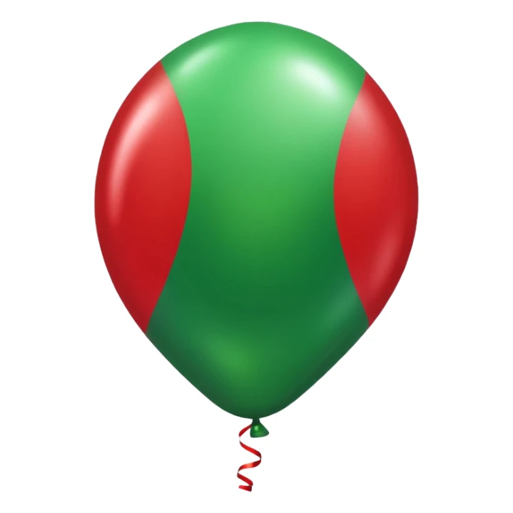 Christmas balloon sticker