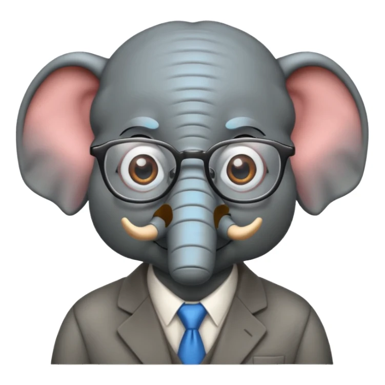 Une éléphante enseignante sticker