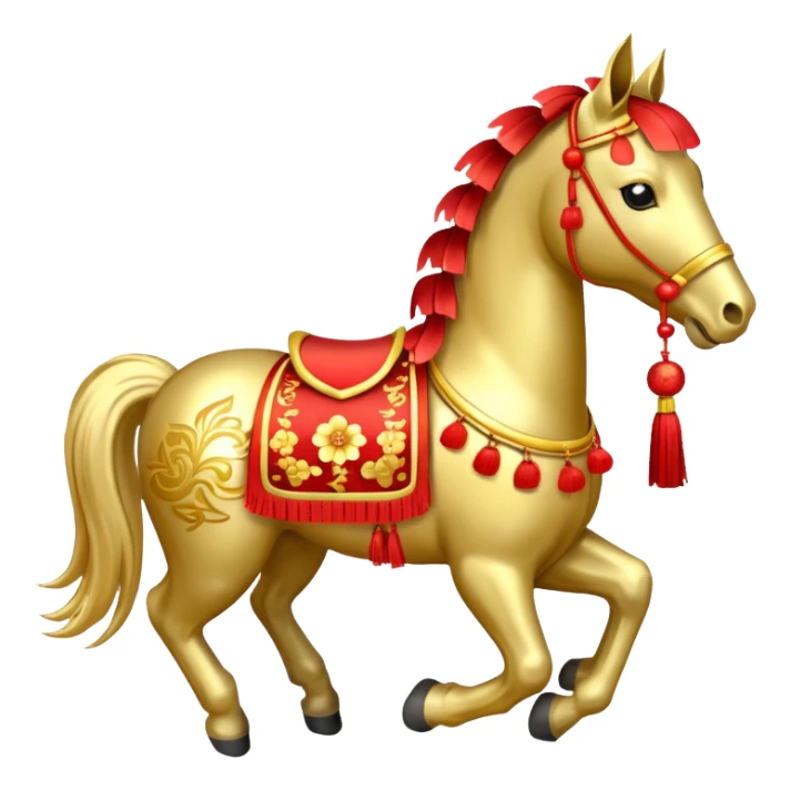 Chinese new year horse sticker