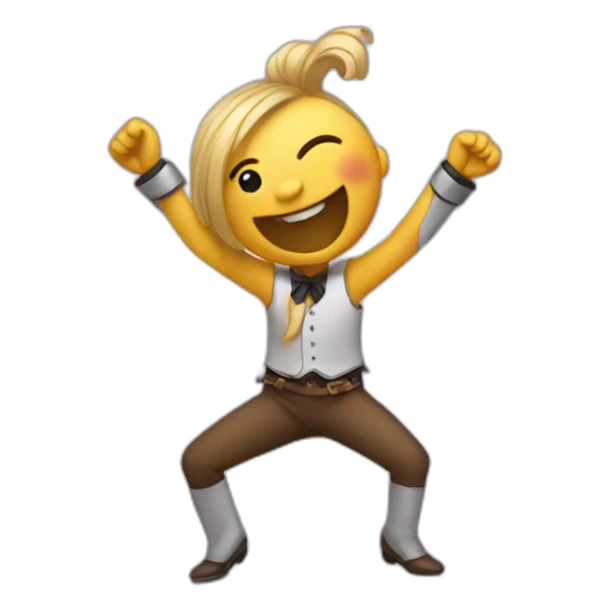 Feliz bailar sticker