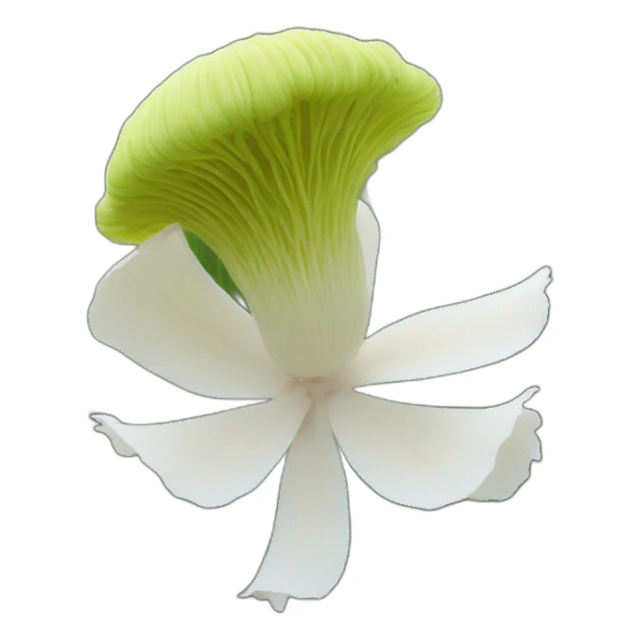 Maltese-in-a-coprinus-comatus-field sticker