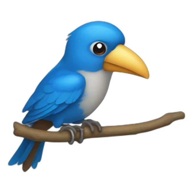 Periquito pajaro azul sticker