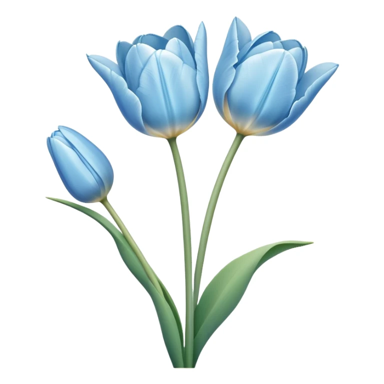 Light blue tulips sticker