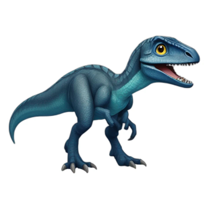 Jurassique World velociraptor Bleue sticker