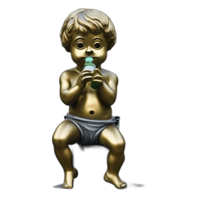 manneken pis from Brussels sticker