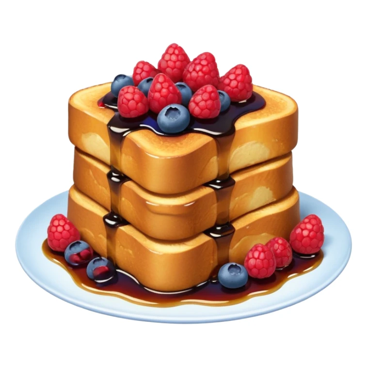 French toast with syrup and mixed berries  sticker
