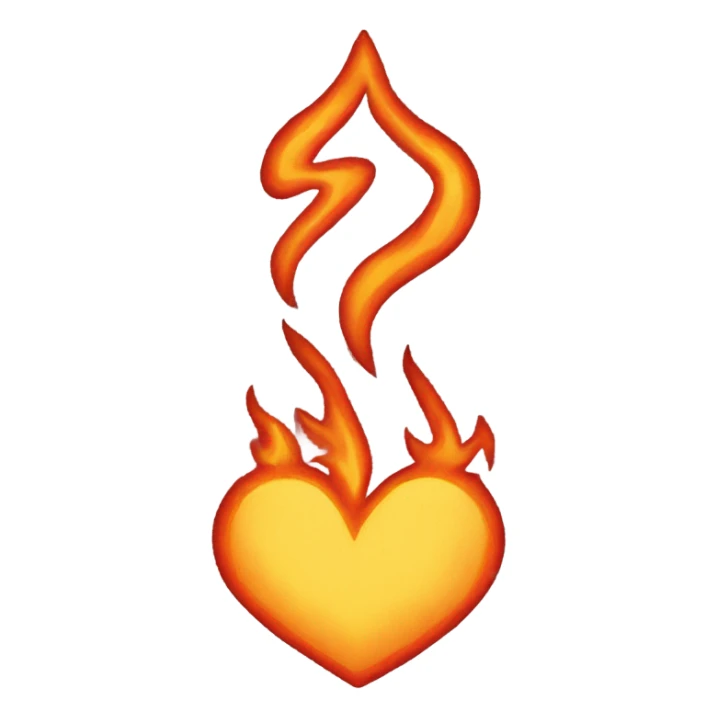 The crossed out burning heart sticker