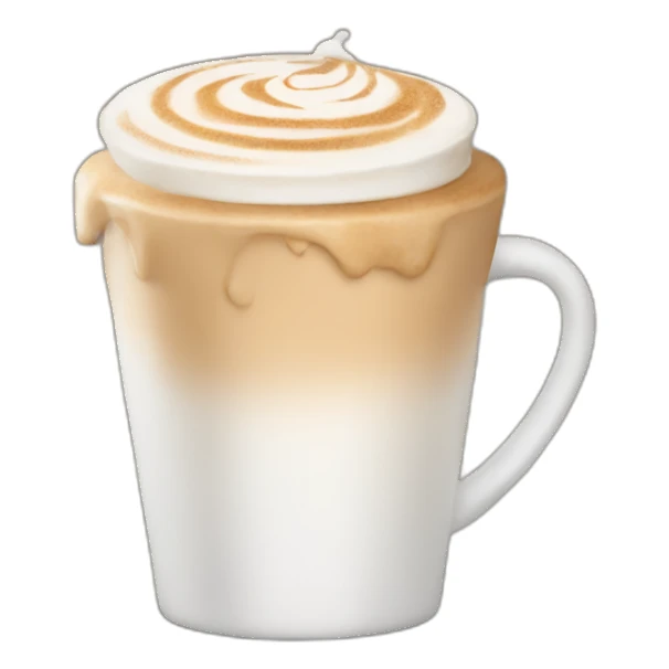 drinking caffe latte sticker