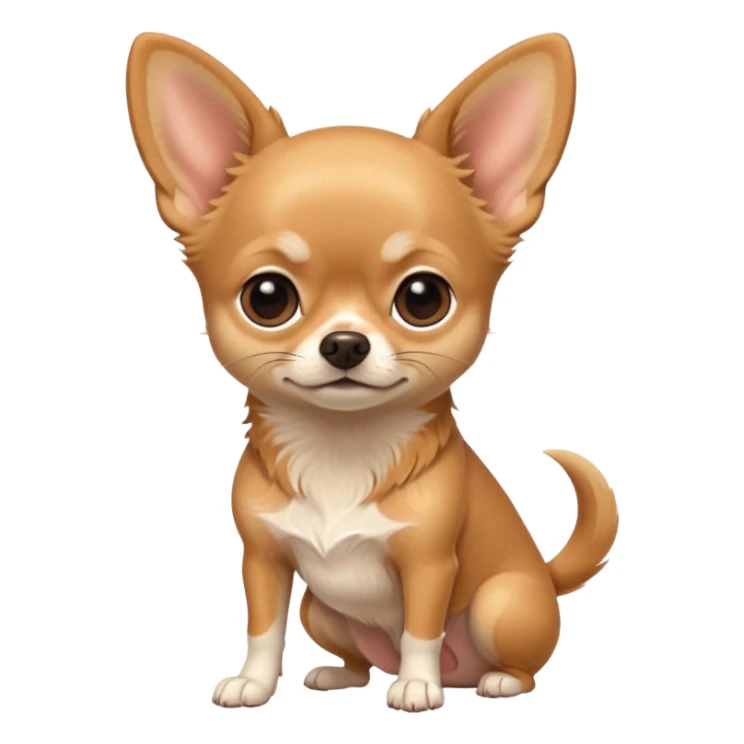 tan chihuahua￼ sticker