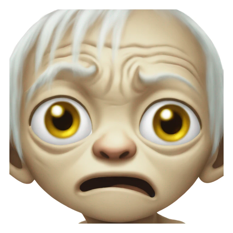 Gollum crying sticker