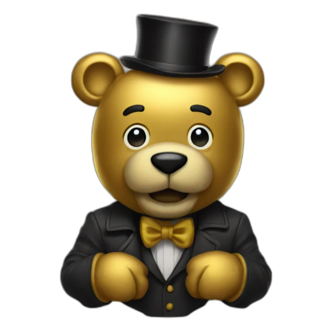 Golden freddy sticker