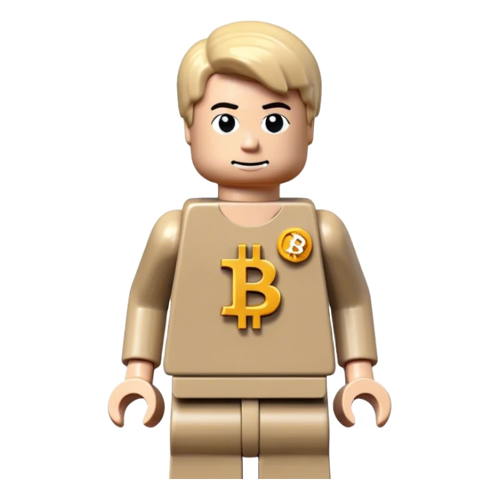 lego homme bitcoin sticker