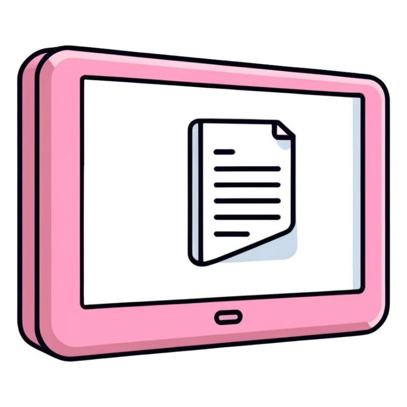 Pink Web browser on a computer sticker