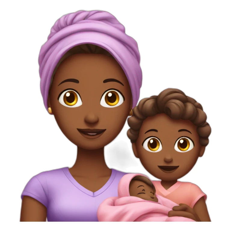 Housewive with baby sticker