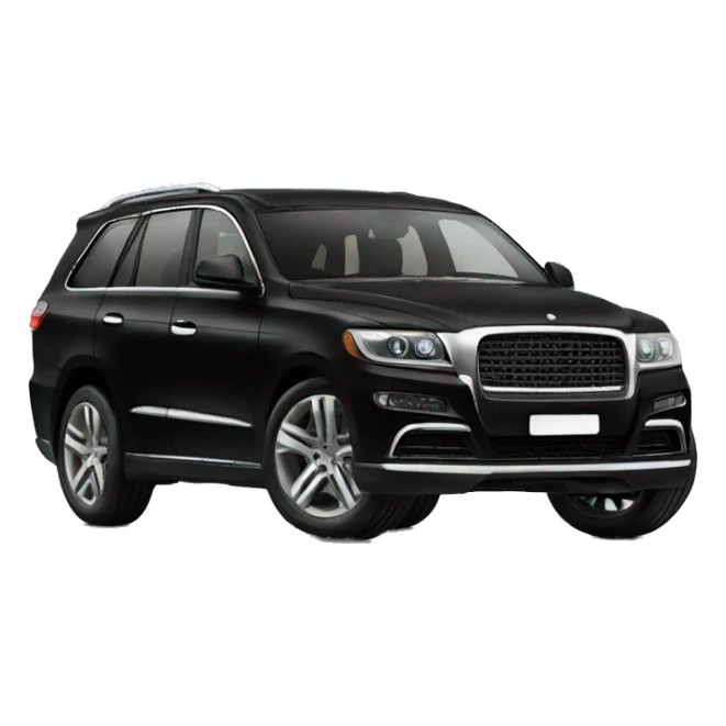 Luxury suv car in black sticker