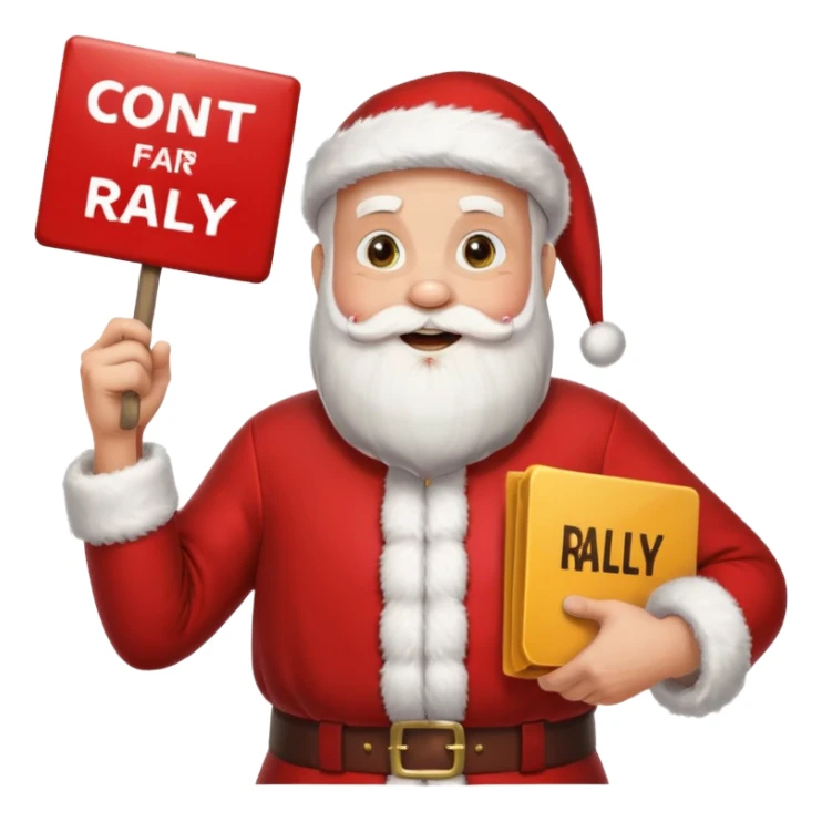 Santa Claus rally sticker