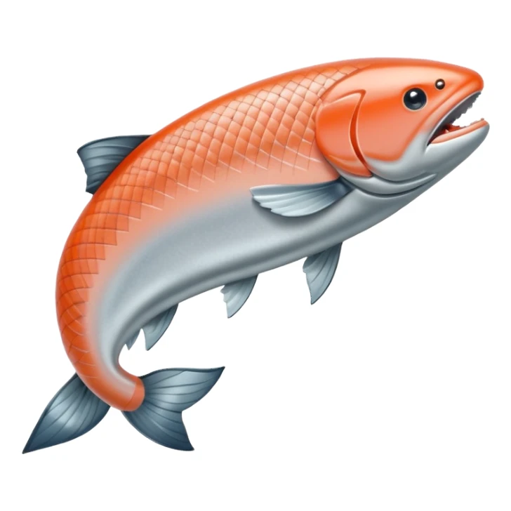 salmon flopping around sticker