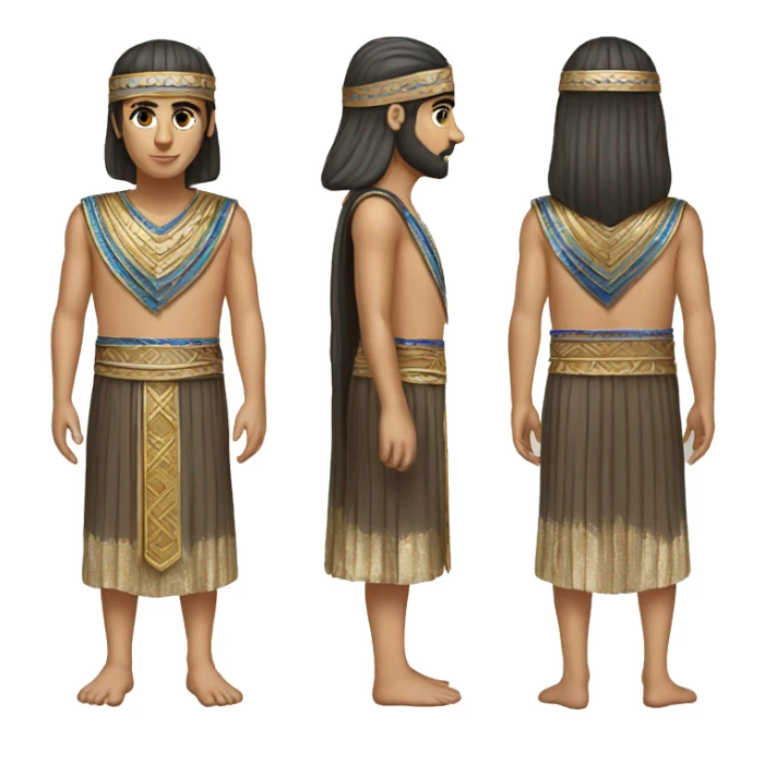 Assyrian clothing sticker