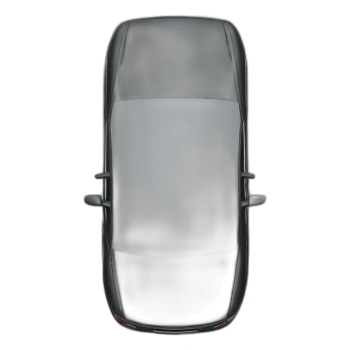 car top view black sticker