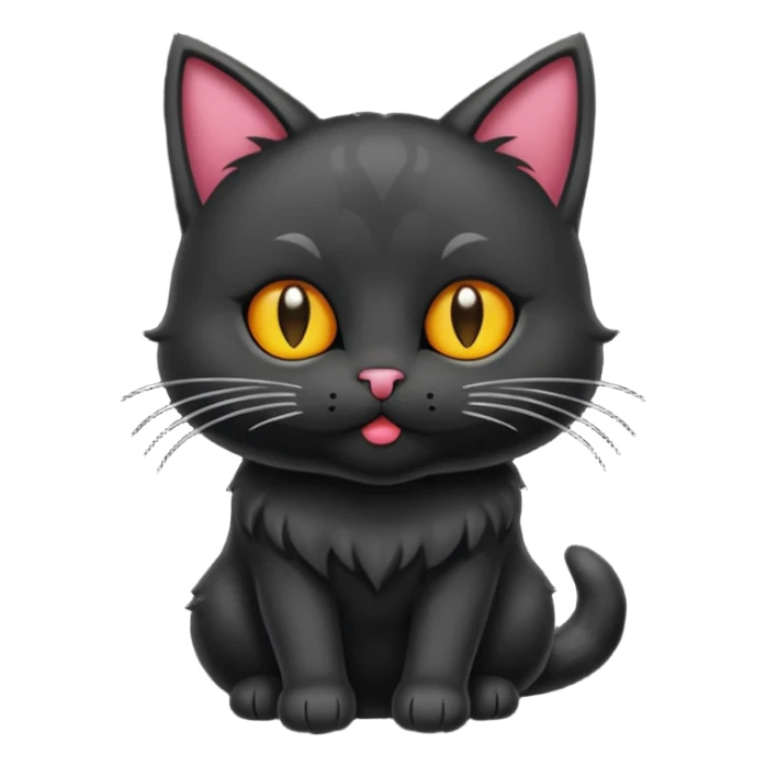 gato gotico lanzando un beso sticker