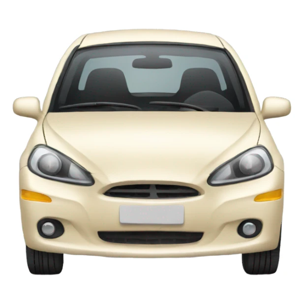 Blonde cartoon voiture sticker