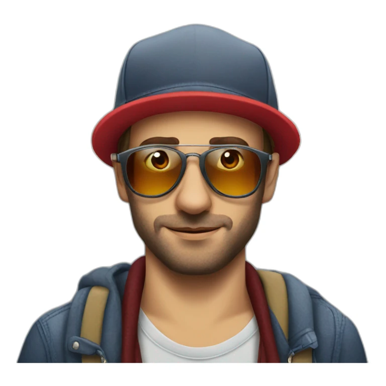 Berlin hipster red bull sticker