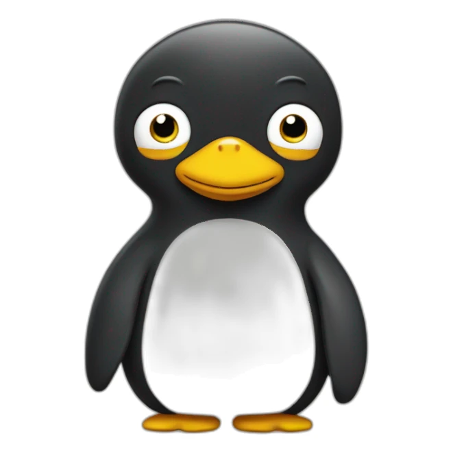 pingu as a simpsons character sticker