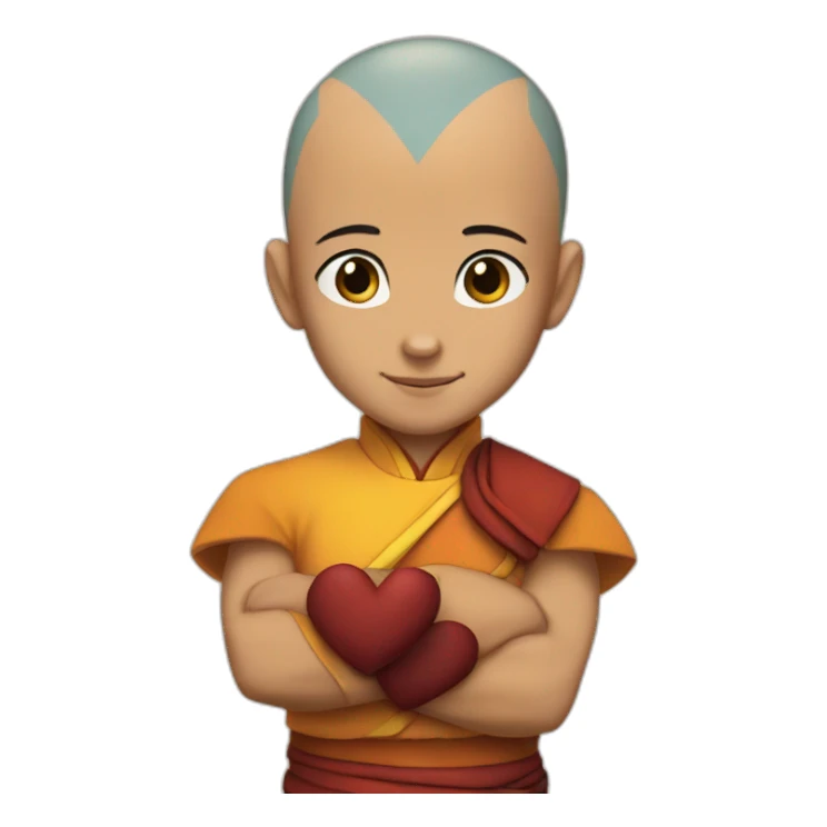 Aang in love sticker