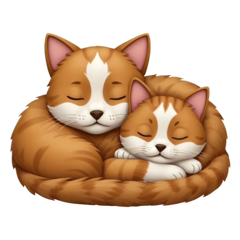 Cat and Dog sleep sticker