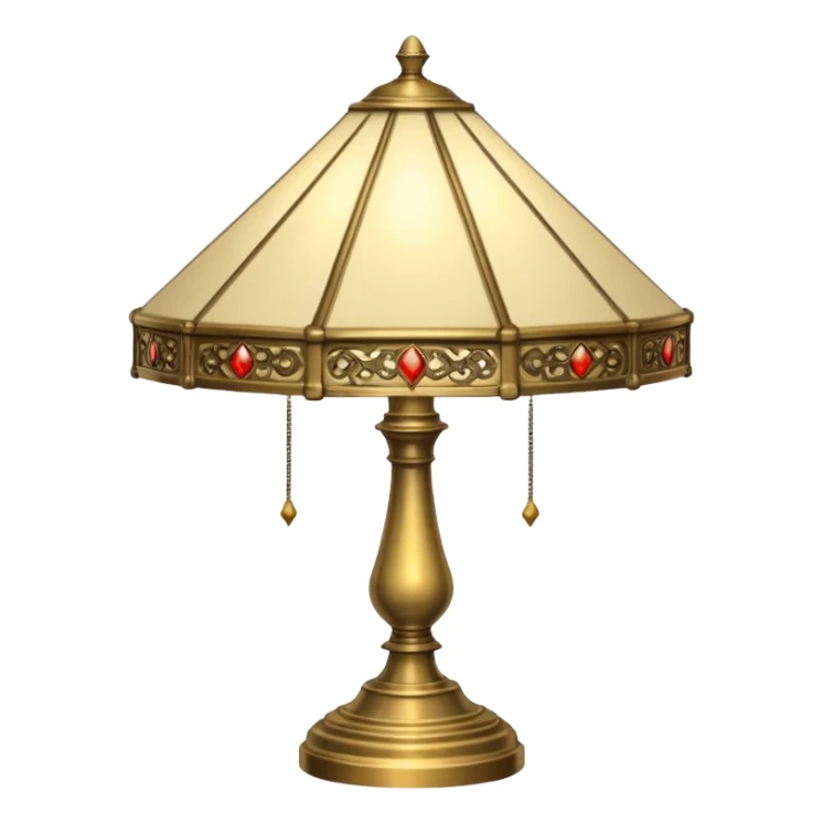 antique lamp sticker