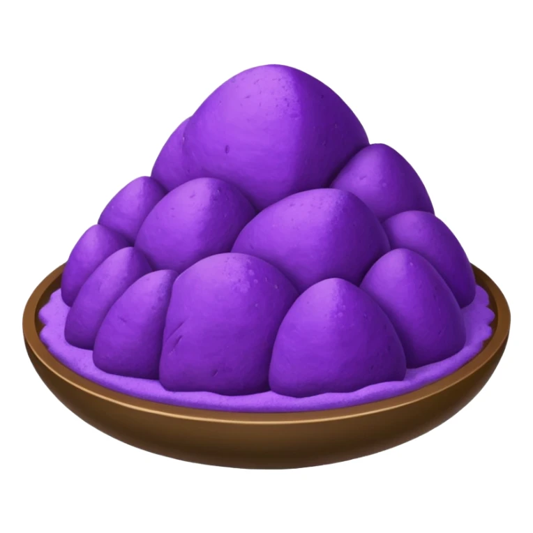 Purple Taro powder sticker