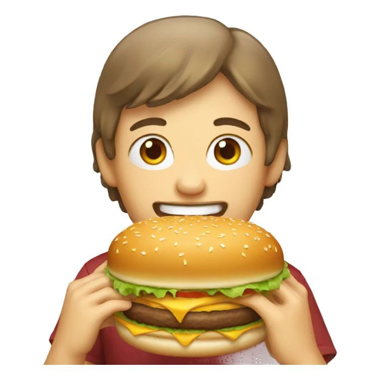 Eating Burger sticker