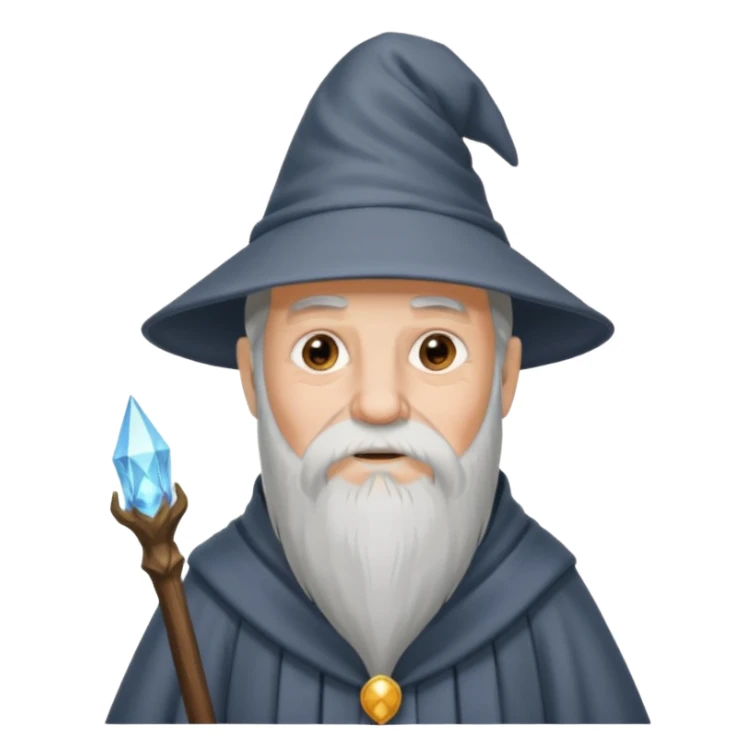 wizard old man  sticker