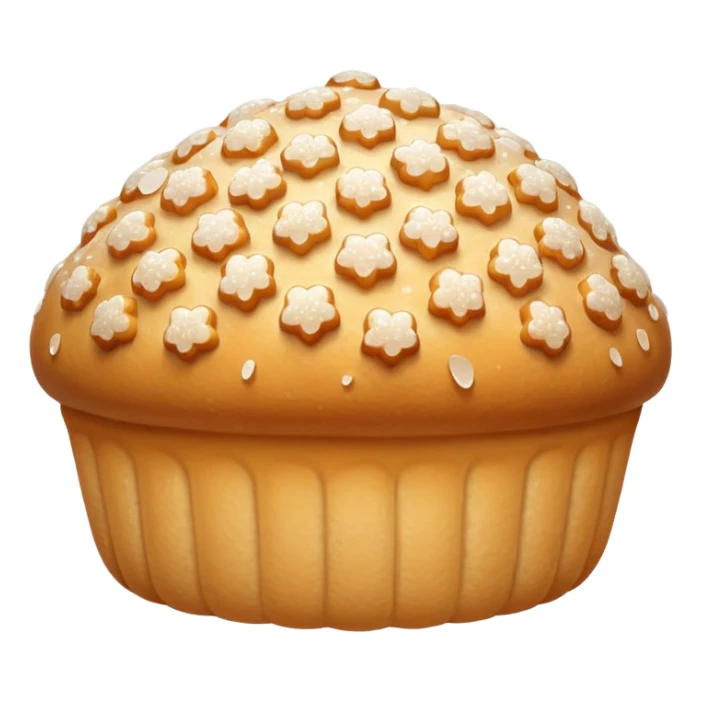 light texture chouquette with visible sugar grains sticker