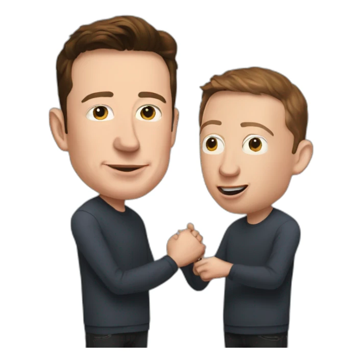 elon musk slaping mark zuckerberg sticker