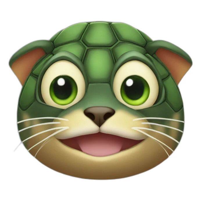 Cat turtle sticker