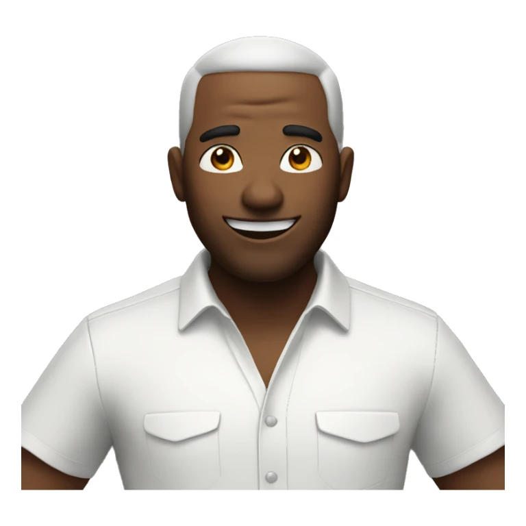 man saying hi sticker