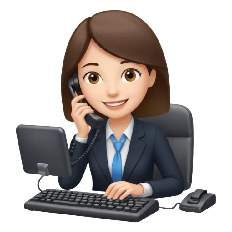 Administrative Assistant Typing And Answering Phones sticker