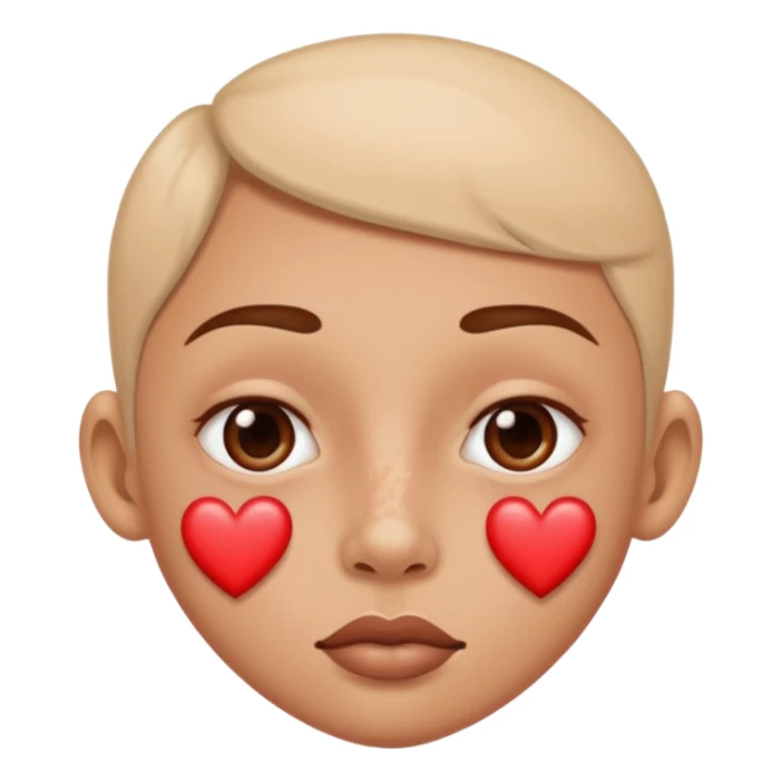 nostrils shaped like hearts sticker