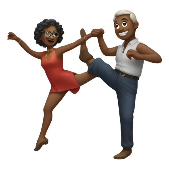 The number 60 dancing sticker