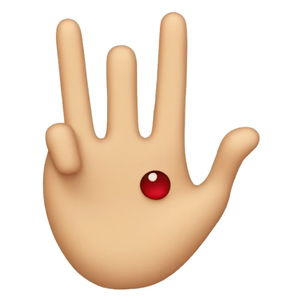 Finger guns, drawn by a 9-year-old sticker